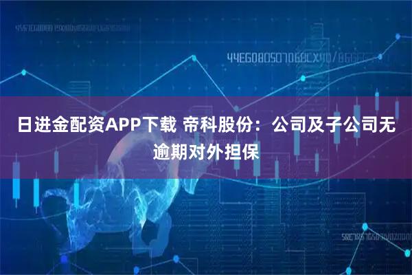 日进金配资APP下载 帝科股份：公司及子公司无逾期对外担保